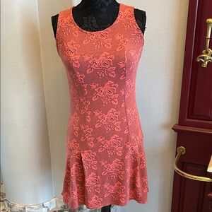 Xhilaration Coral Floral Mini Dress